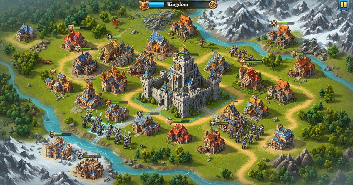 Rise of Kingdoms kingdom map view